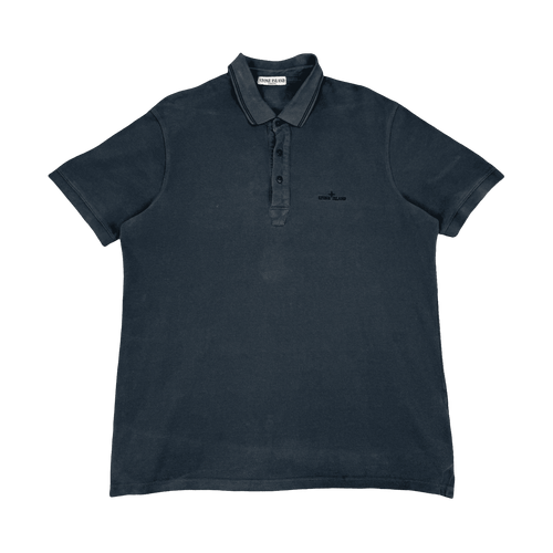 Stone Island Button-up Polo Shirt Dark Gray | Vintage Clothing Store Canada