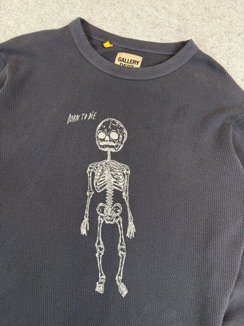 Gallery Dept. Born to Die Thermal L/S Tee Black (USED)