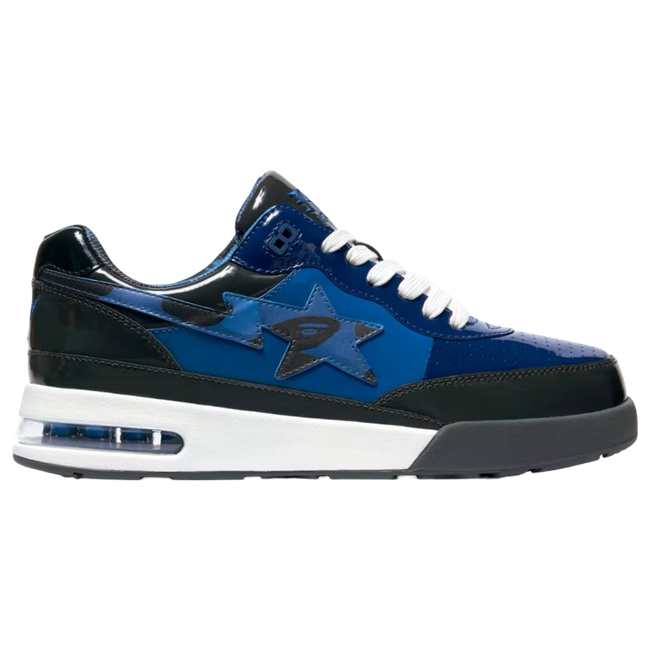 A Bathing Ape Bape Road Sta Patent Leather Blue 2022