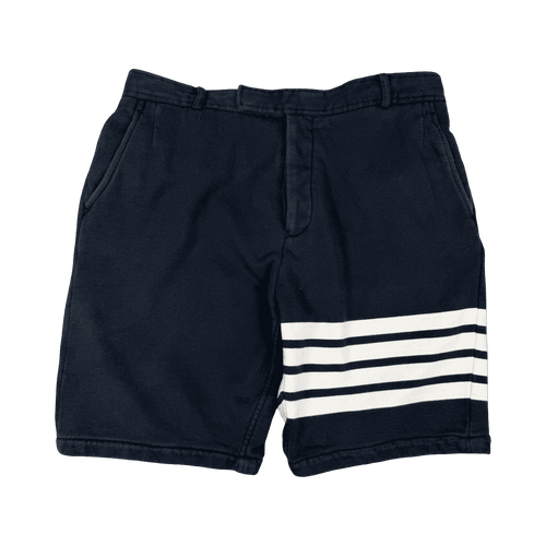 Thom Browne 4-bar Striped Sweatshorts Navy Blue (USED) | Vintage Clothing Store Canada
