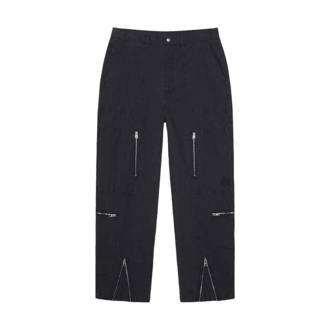 Stussy Flight Ripstop Pigment Dyed Pant Black