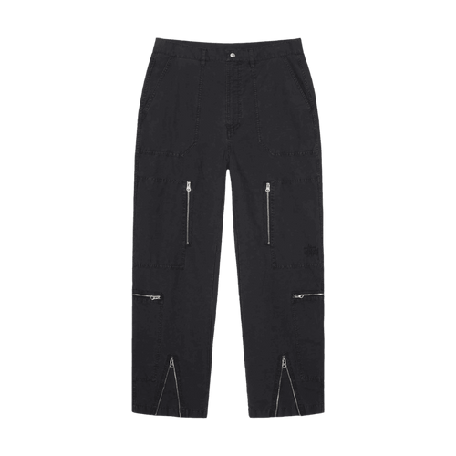 Stussy Flight Ripstop Pigment Dyed Pant Black | Vintage Clothing Store Canada