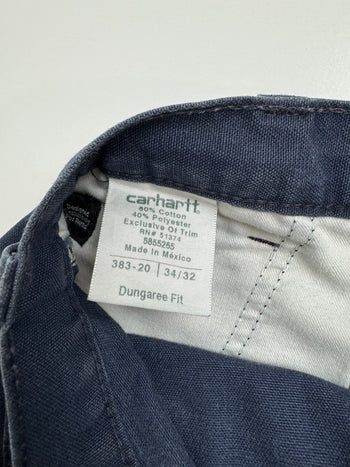 (35) Vintage Carhartt Carpenter Paint Splatter Pants Navy