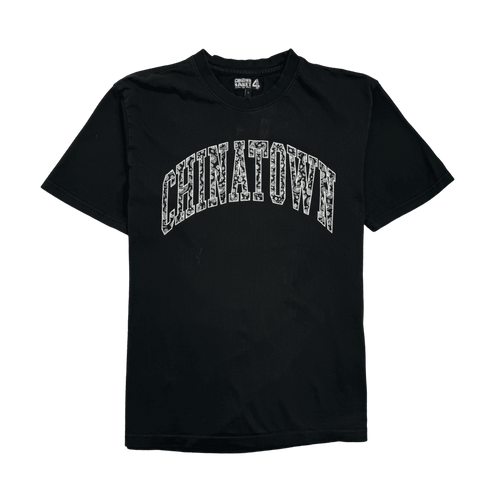 Market x YG 4hunnid Paisley Arc Tee Black (USED) | Vintage Clothing Store Canada