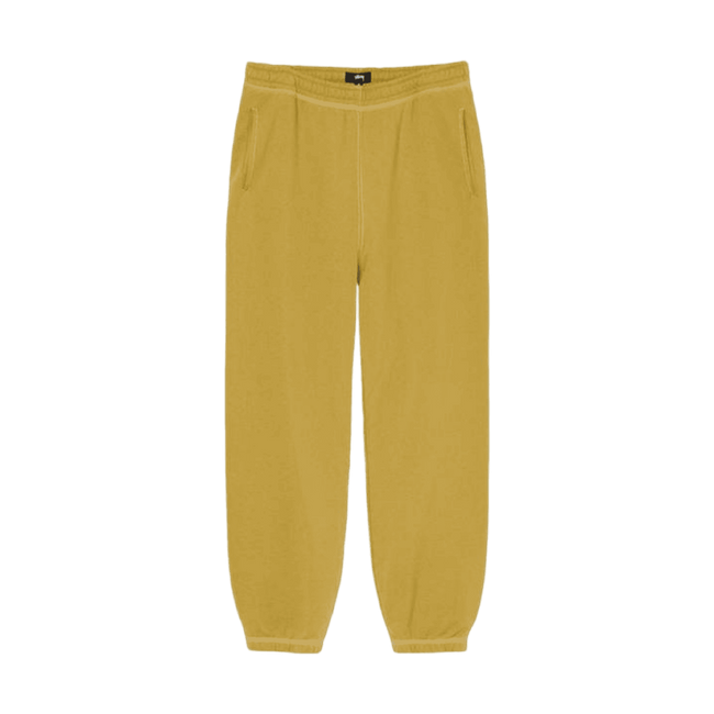 Stussy Contrast Stitch Label Sweatpants Gold