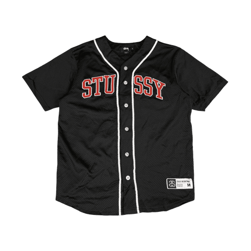 Stussy Baseball Jersey Black (USED) | Vintage Clothing Store Canada