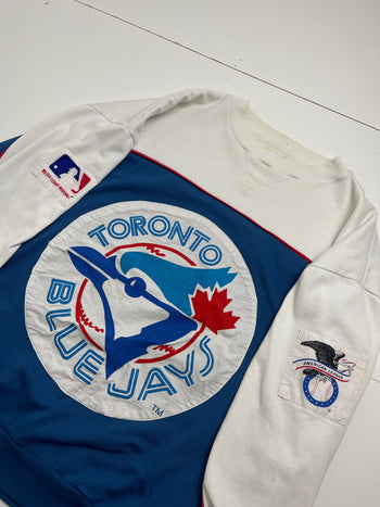 (L) Vintage Toronto Blue Jays Sweatshirt Two Tone