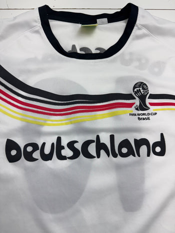 Vintage FIFA World Cup Brazil Deutschland Jersey White