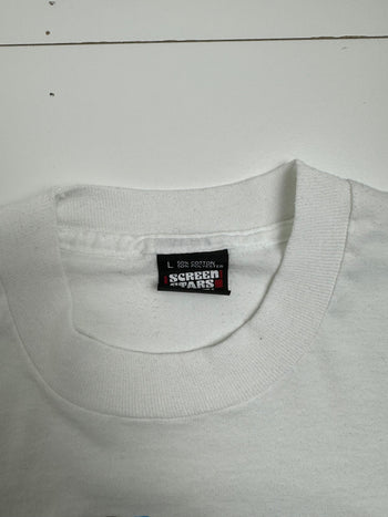 (M) Vintage 90s Dale Earnhardt Intimidator Tee White