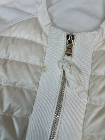 Women’s Moncler Maglia Collo Alla Coreana Semi Puff White
