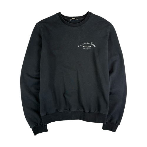 Christian Dior Atelier Logo Sweatshirt Black (USED) | Vintage Clothing Store Canada