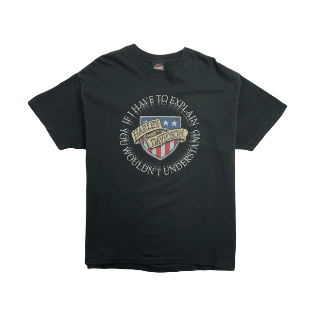 (XL) Vintage '03 Harley Davidson Forth Worth Tee Black