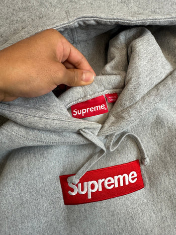 Supreme Box Logo Hoodie Grey (USED)