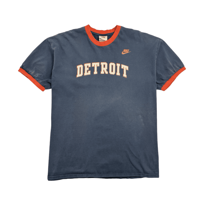 Vintage MLB Detroit Tigers Nike Ringer Tee Navy
