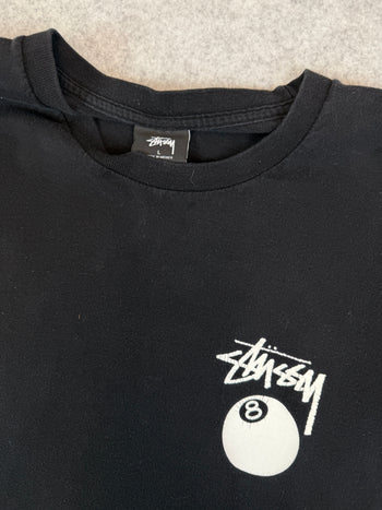 Stussy 8 Ball L/S Tee Black (USED)