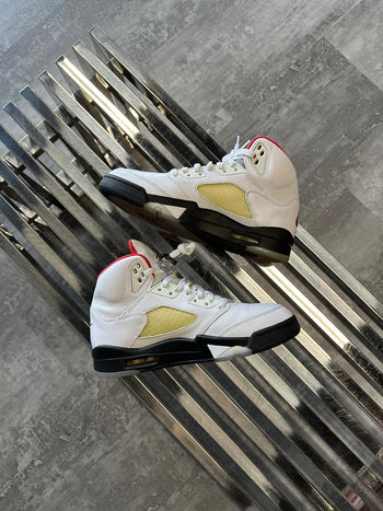Air Jordan 5 Retro Fire Red Silver Tongue 2020 (USED NO BOX)