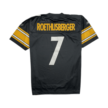 (L) NFL Pitsburg Steelers Ben Roethlisberger Jersey Black