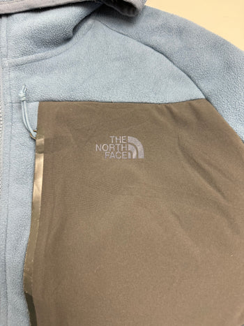 (XL) The North Face Hooded Fleece Zip Jacket Blue