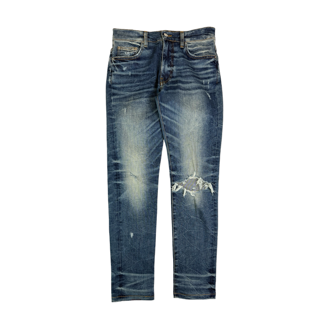 Amiri MX1 Distressed Biker Jeans Blue (USED)
