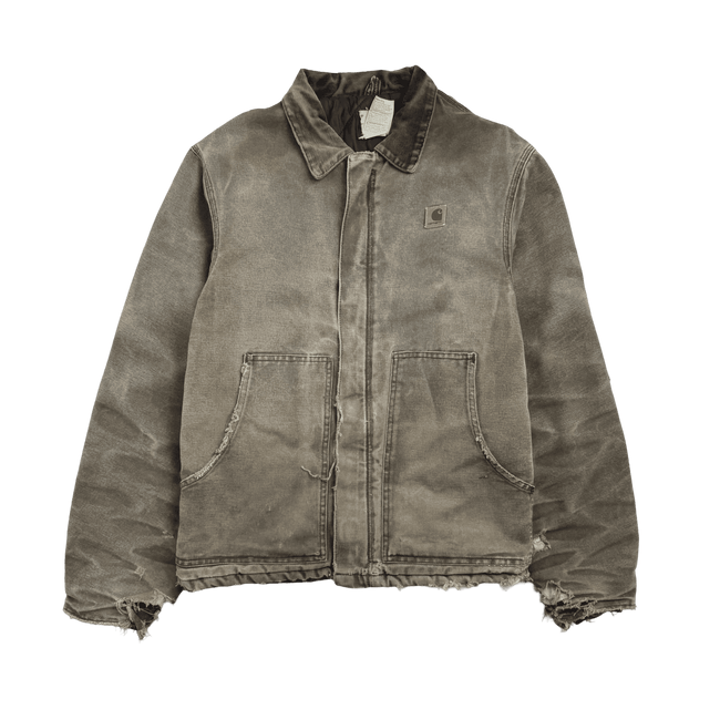 (L) Vintage '04 Carhartt Quilt Lined Arctic Work Jacket Brown