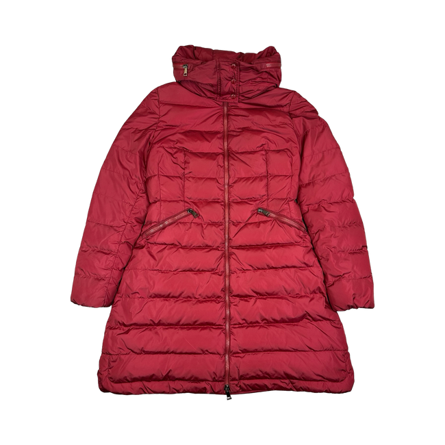 Women’s Moncler Flammette Giubbotto Parka Dark Red