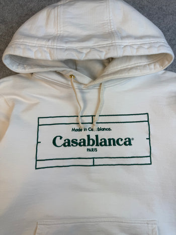 Casablanca Embroidered Hoodie White (USED)