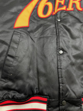(XL) Vintage Philadelphia 76ers Satin Jacket