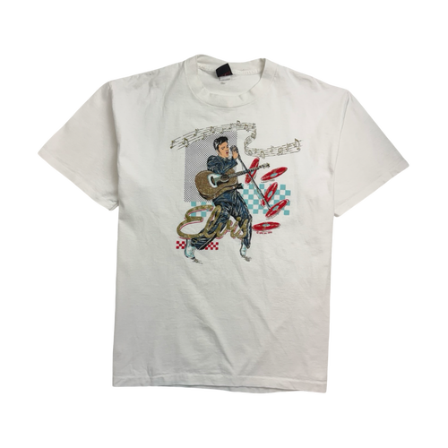 Vintage '95 Elvis Presley Tee White | Vintage Clothing Store Canada