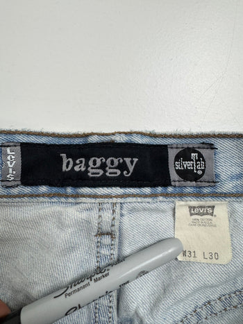Vintage Levis SilverTab Baggy Fit Denim Pants Washed