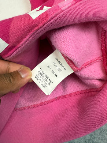 BAPE College Camo Sweatshirt Pink (USED)