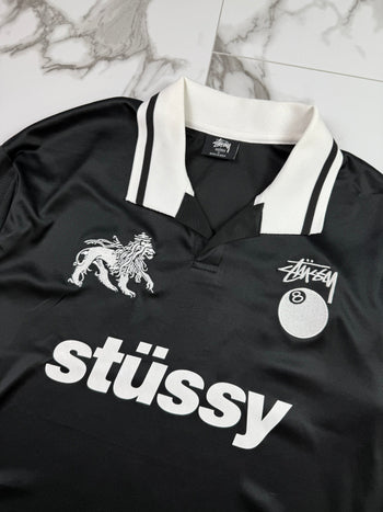 Stussy Football Polo L/S Jersey Black (USED)