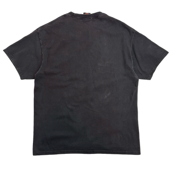 Vintage 2001 Harley Davidson Flame Pocket Tee Black