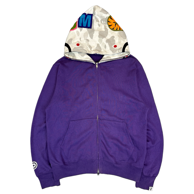 BAPE OG Frankenstein Full Zip Hoodie Purple (USED)