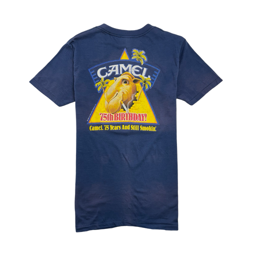 (S) Vintage Cigarette Camel Tee Navy | Vintage Clothing Store Canada
