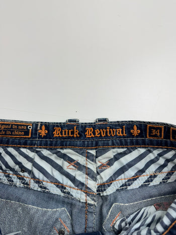 Vintage Y2k Rock Revival Denim Pants