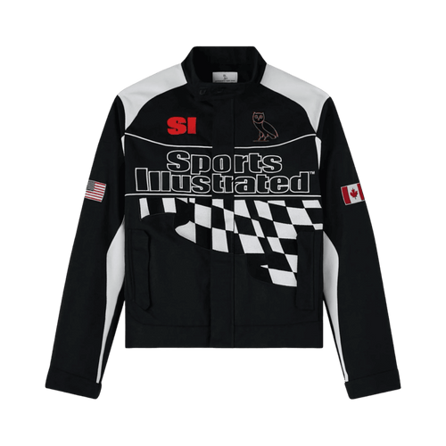 OVO Sports Illustrated Racing Jacket Black | Vintage Clothing Store Canada