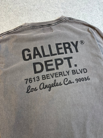 Gallery Dept Address L/S Tee Dark Grey (USED)