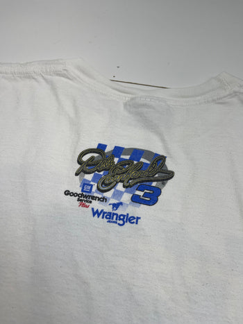 (XXL) Vintage Dale Earnhardt Wrangler 'It's Back' Nascar Tee White