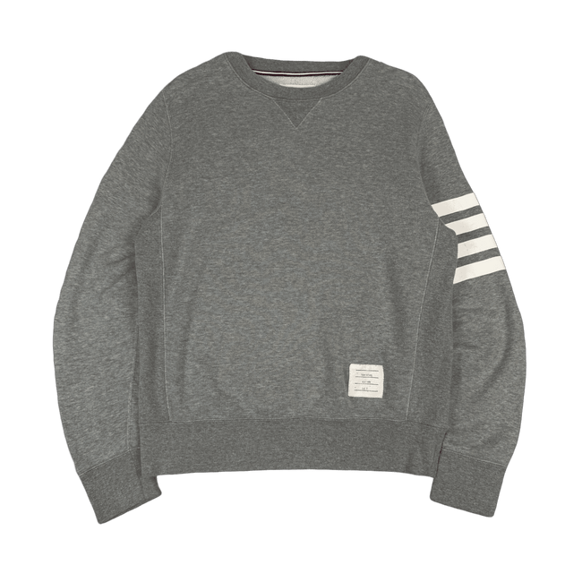 Thom Browne 4-bar Striped Sweatshirt Gray (USED)
