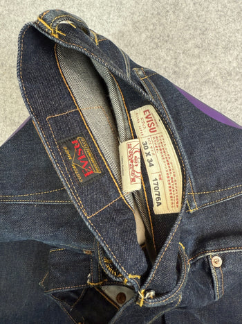 Evisu Lot 2000 No. 3 Purple Daicock Denim Pants