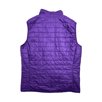 (L) Patagonia Micro Puffer Zip-Up Vest Purple