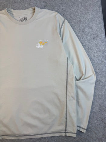 Stussy Mountain Hard Wear L/S Tee Cream (USED)