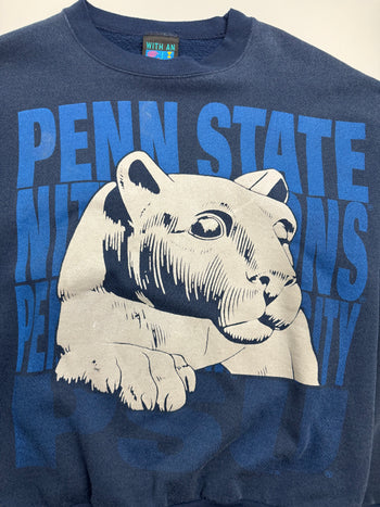 Vintage 90s Pennsylvania State University Sweatshirt Navy