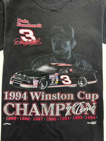 (M) Vintage '94 Winston Cup Dale Earnhardt Nascar Tee Black