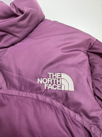 Vintage Wmns The North Face 700 Puffer Jacket Red Violet