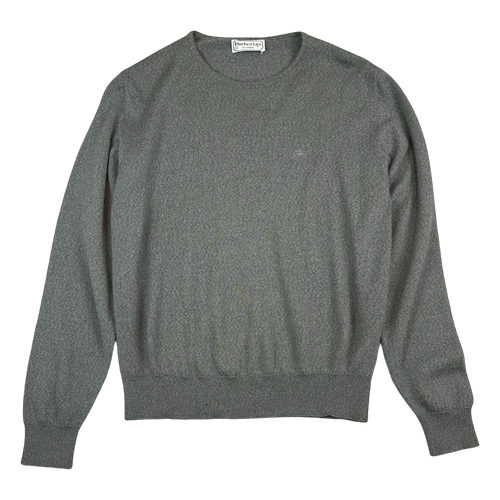 Women's Burberry Wool Knit Sweater Grey | Vintage Clothing Store Canada