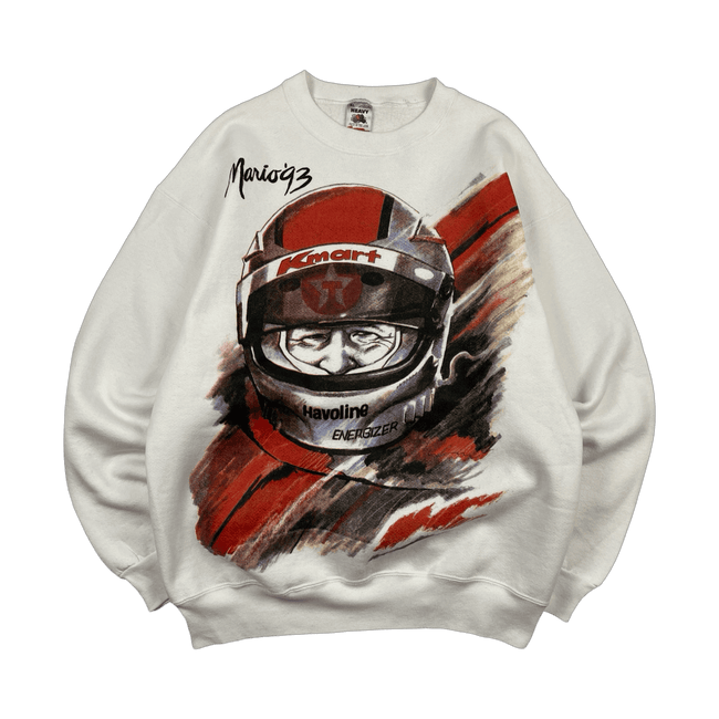 Vintage 1993 Mario Andretti F1 Sweatshirt White