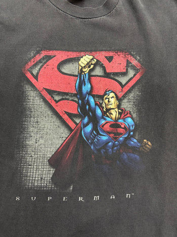 (L) Vintage '03 Superman Promo Tee Black