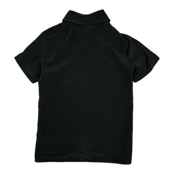 Women's Chanel Uniform Button Up Tee Black
