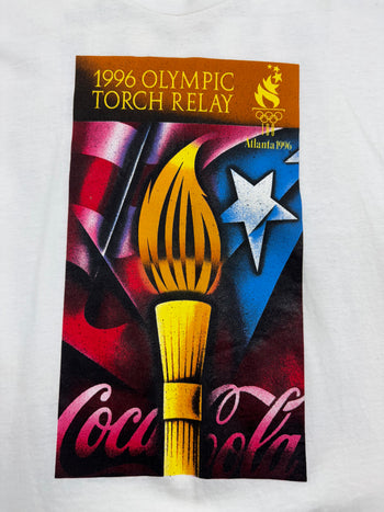 Vintage '96 Atlanta Olympic Torch Relay Tee White